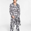 Pajamas & Robes * | Inc International Concepts Men'S Satin Pajamas & Robe Set, Created For Macy'S Deep Black