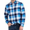 Casual Button-Down Shirts * | Club Room Men'S Regular-Fit Plaid Flannel Shirt, Created For Macy'S