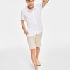 All Men'S Clothing * | Inc International Concepts Men'S Rib Knit Short-Sleeve Button-Up & 8.5 Chambray Short, Created For Macy'S