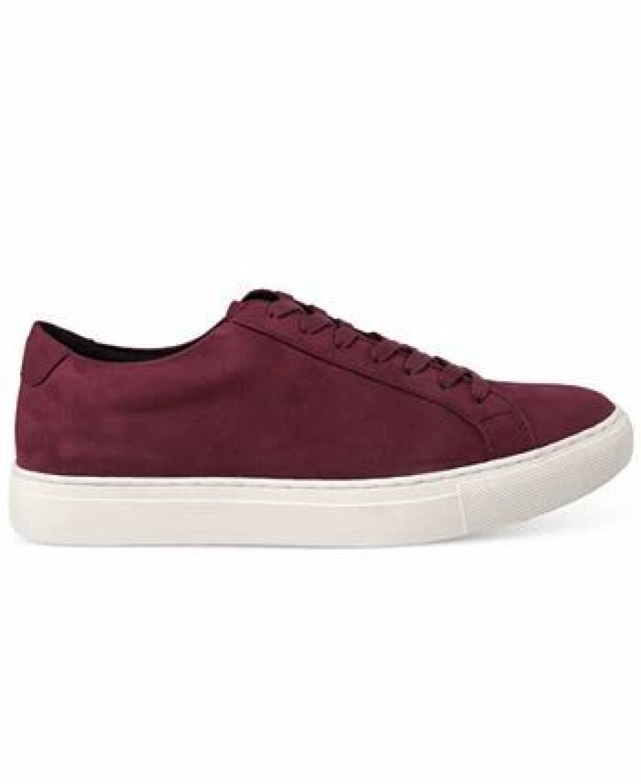 All Men'S Shoes * | Alfani Men'S Grayson Suede Lace-Up Sneakers, Created For Macy'S Burgundy