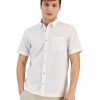 Casual Button-Down Shirts * | Sun + Stone Men'S Blake Chambray Short Sleeve Button-Front Shirt, Created For Macy'S