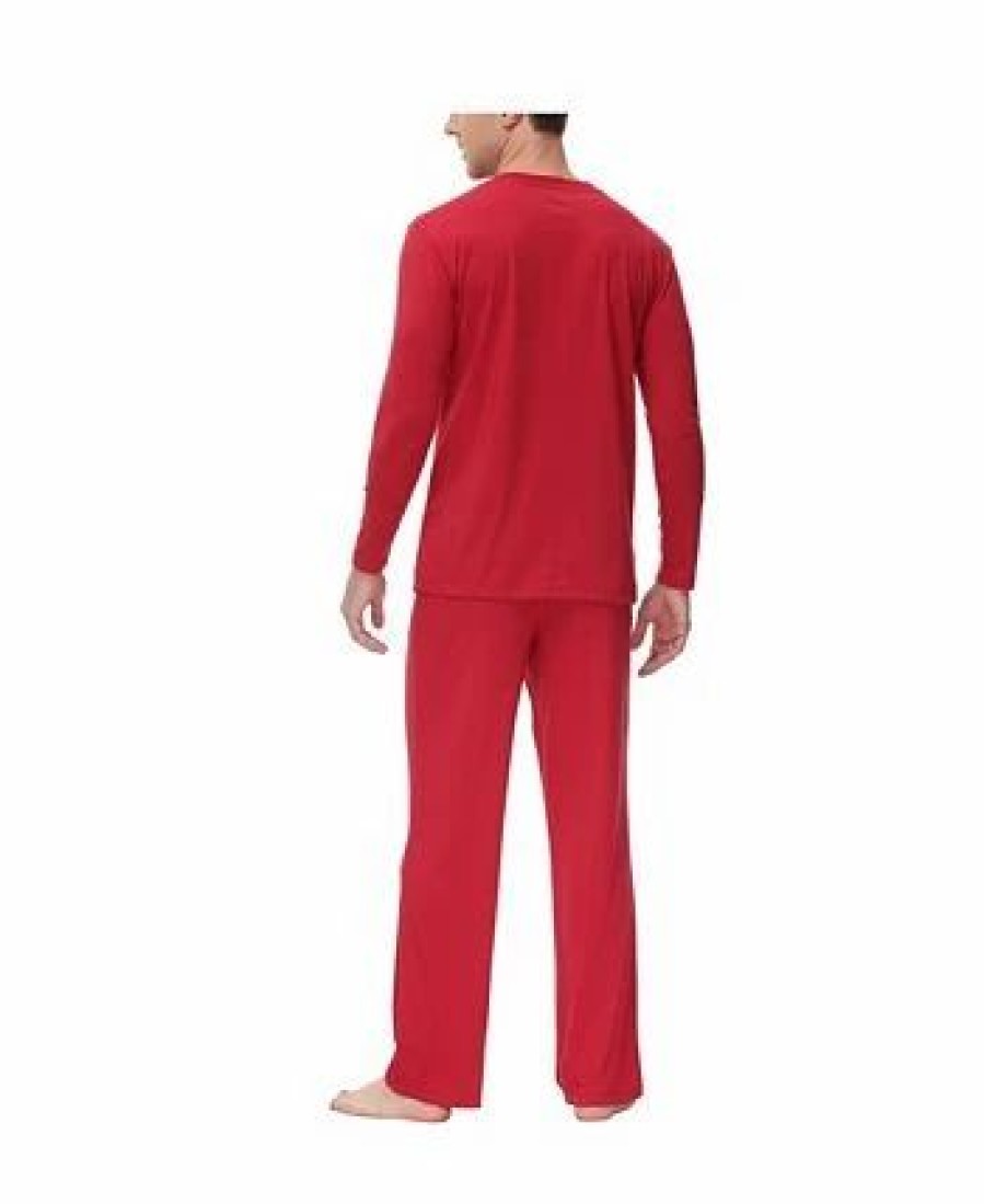 Pajamas & Robes * | Ink+Ivy Men'S Two Piece Henley Pajama Set