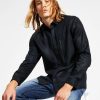 Casual Button-Down Shirts * | Inc International Concepts Men'S Classic-Fit Long Sleeve Zip-Pocket Shirt, Created For Macy'S