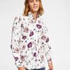 Casual Button-Down Shirts * | Inc International Concepts Men'S Jesse Classic-Fit Long Sleeve Floral Print Shirt, Created For Macy'S White Linen