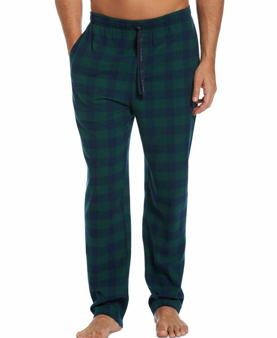 Pajamas & Robes * | Perry Ellis Portfolio Men'S Buffalo Plaid Flannel Pajama Pants