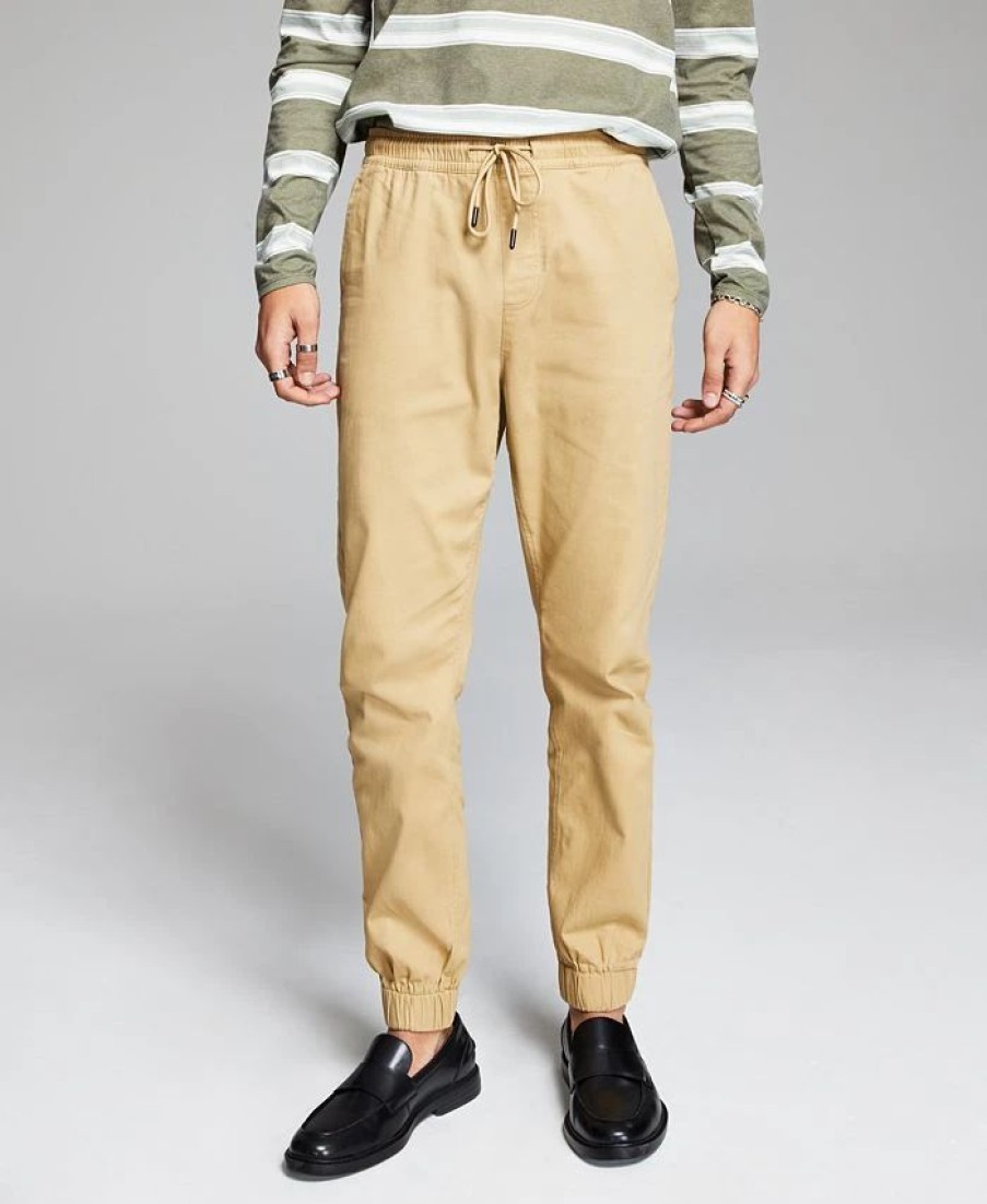 Pants * | And Now This Men'S Brushed Twill Jogger Pant