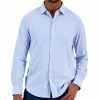 Casual Button-Down Shirts * | Alfani Men'S Classic-Fit Heathered Jersey-Knit Button-Down Shirt, Created For Macy'S