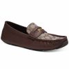 All Men'S Shoes * | Coach Men'S C Coin Signature Leather Driver Loafer Maple