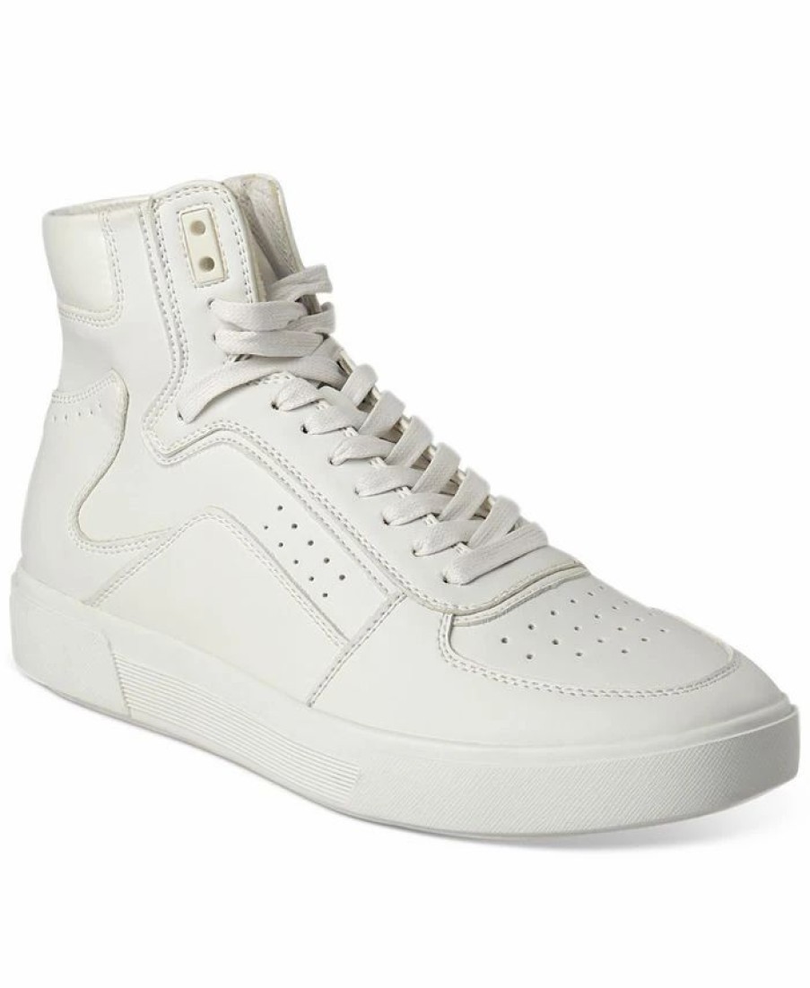 All Men'S Shoes * | Inc International Concepts Men'S Keanu High-Top Sneakers, Created For Macy'S White