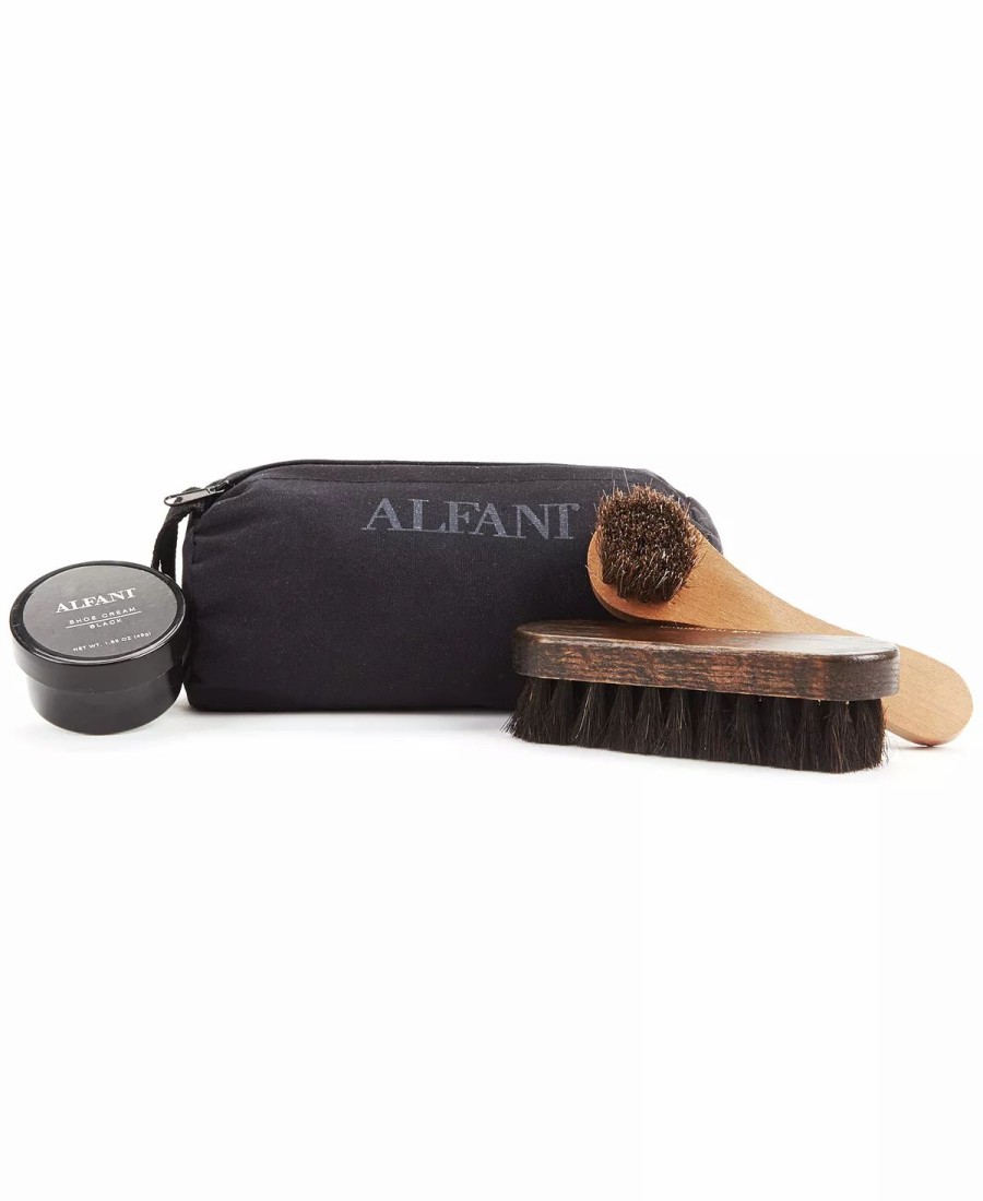 All Men'S Shoes * | Alfani Shoe Cleaning Travel Kit Brown/Black