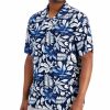 Casual Button-Down Shirts * | Club Room Men'S Lagoon Breeze Shirt, Created For Macy'S Navy Blue