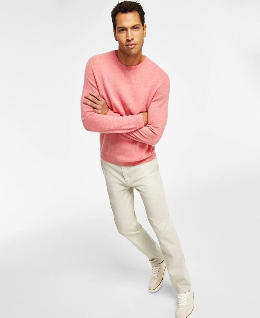 All Men'S Clothing * | Club Room Men'S Four-Way Stretch Pants & Cashmere Crewneck Sweater, Created For Macy'S