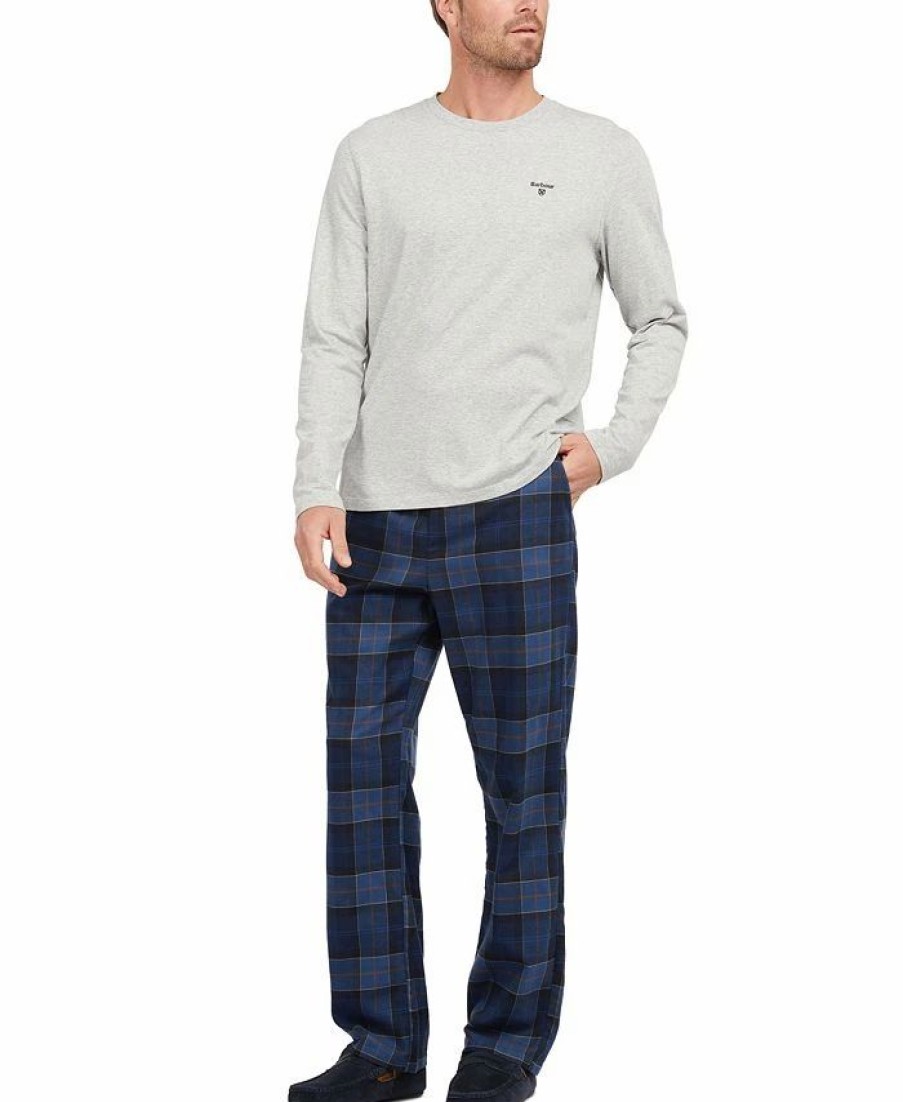 Pajamas & Robes * | Barbour Men'S Doug Pajama Set Midnight Tartan