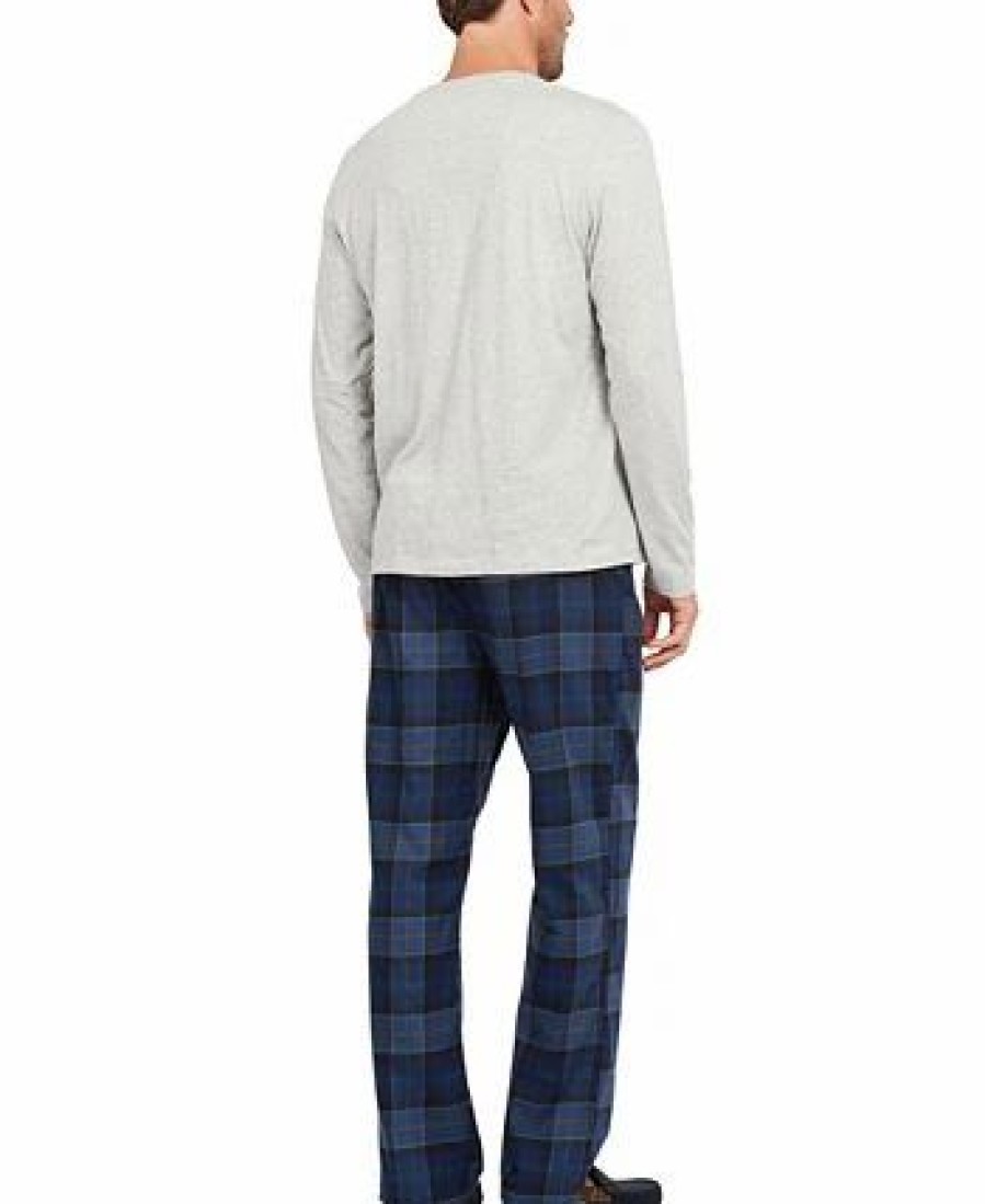 Pajamas & Robes * | Barbour Men'S Doug Pajama Set Midnight Tartan