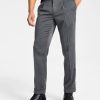 Pants * | Inc International Concepts Men'S Classic-Fit Herringbone Pleated Suit Pants, Created For Macy'S Deep Black