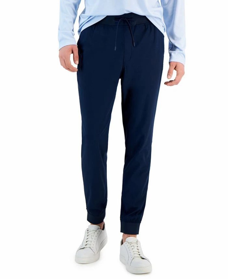 Pants * | Alfani Men'S Regular-Fit Tech Jogger Pants, Created For Macy'S