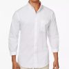 Casual Button-Down Shirts * | Club Room Men'S Solid Stretch Oxford Cotton Shirt, Created For Macy'S