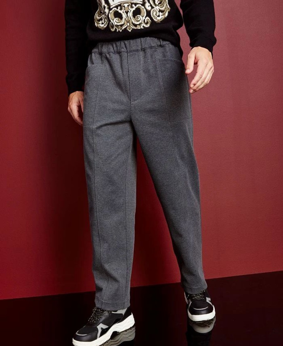 Pants * | Royalty By Maluma En'S Solid Textured Twill Pants, Created For Macy'S Grey