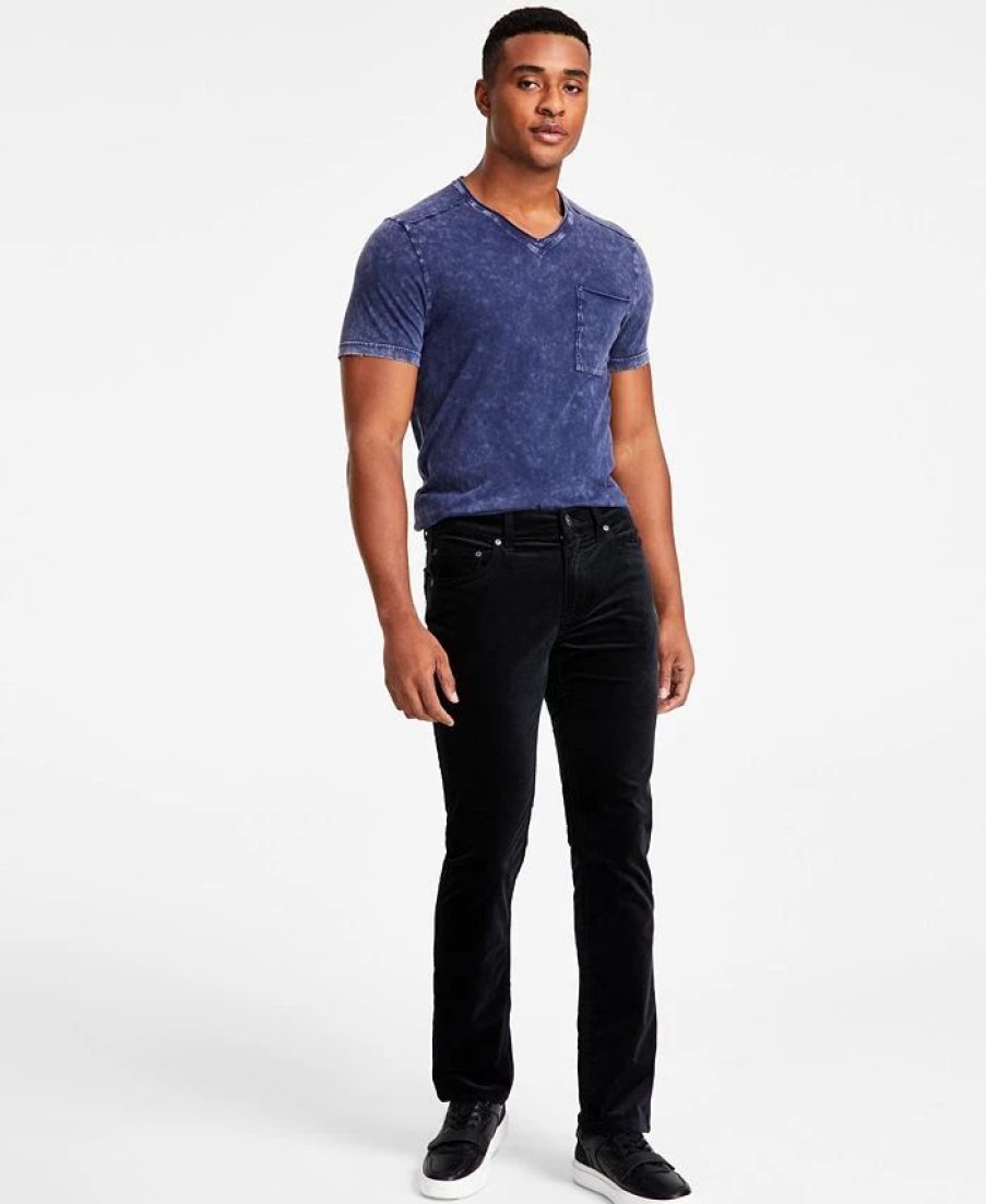 Pants * | Inc International Concepts Men'S Slim-Straight Fit Velour Jeans, Created For Macy'S