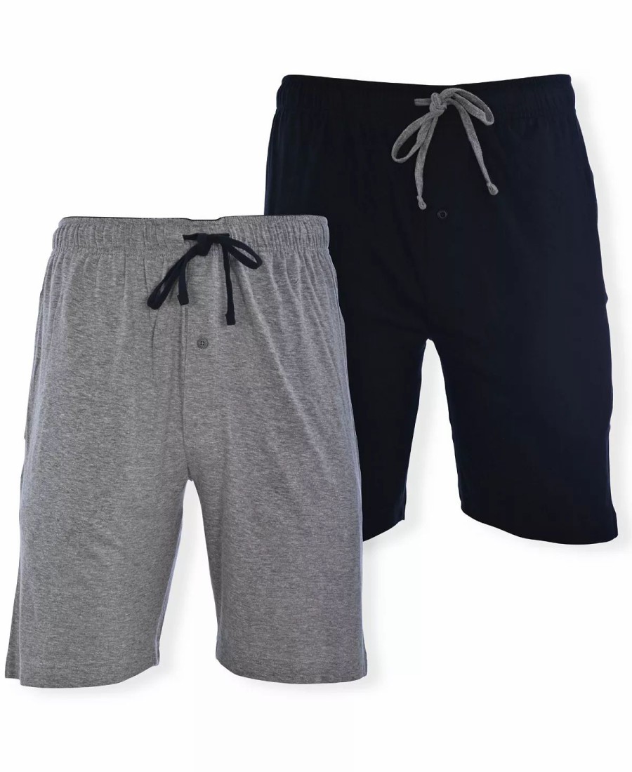 Pajamas & Robes * | Hanes Men'S Knit Jam Shorts, Pack Of 2