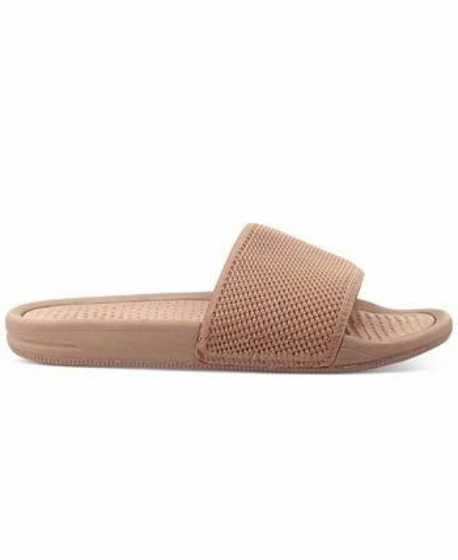 All Men'S Shoes * | Alfani Men'S Mesh Slide Sandals, Created For Macy'S Tan