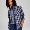 Casual Button-Down Shirts * | And Now This Men'S Woven Plaid Long-Sleeve Button-Up Shirt