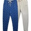 Pajamas & Robes * | Joe Boxer Men'S 2-Pk. Licky-Print Joggers Dark Blue