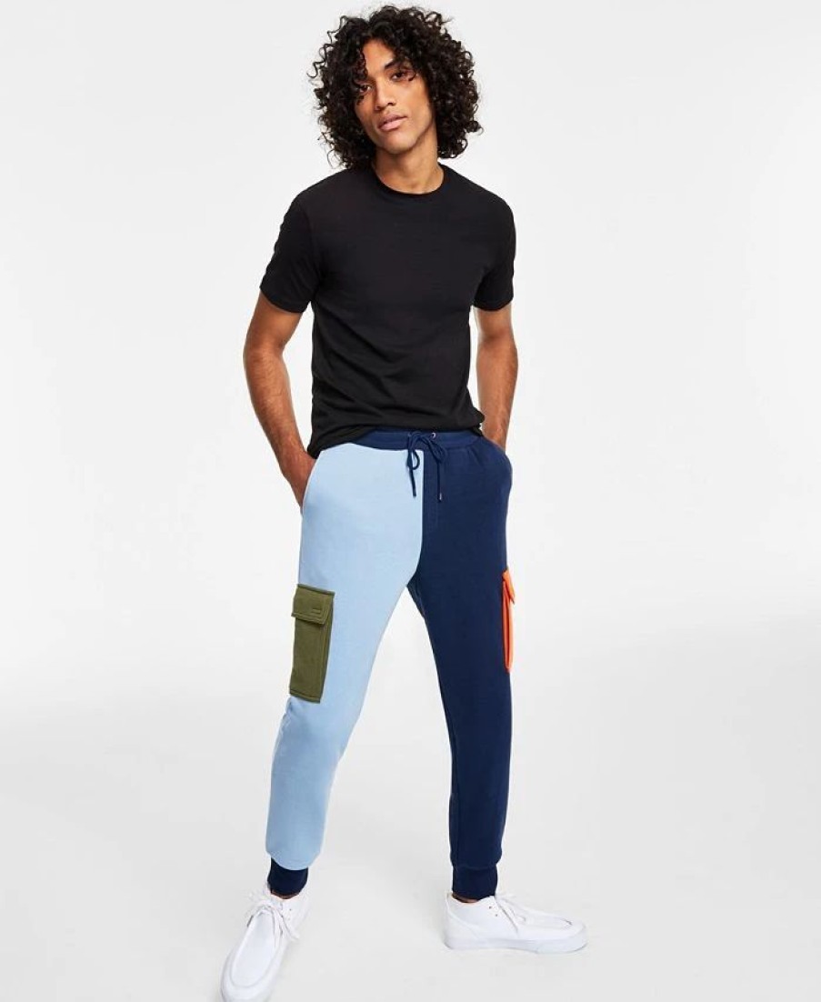 Pants * | Sun + Stone Men'S Colorblocked Pants, Created For Macy'S