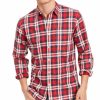 Casual Button-Down Shirts * | Sun + Stone Men'S Garcia Plaid Shirt, Created For Macy'S