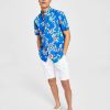 All Men'S Clothing * | Club Room Men'S Tropical Poplin Shirt & Cargo Shorts, Created For Macy'S