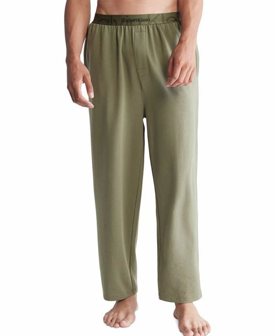 Pajamas & Robes * | Calvin Klein Men'S Monolith Lounge Sleep Pants Napa