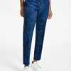 Pants * | Inc International Concepts Men'S Finley Slim-Fit Foliage Print Pants, Created For Macy'S Basic Navy