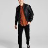 All Men'S Clothing * | And Now This Men'S Slim-Fit Stretch Jeans, Faux Leather Bomber Jacket, Plaid Brushed Flannel Shirt