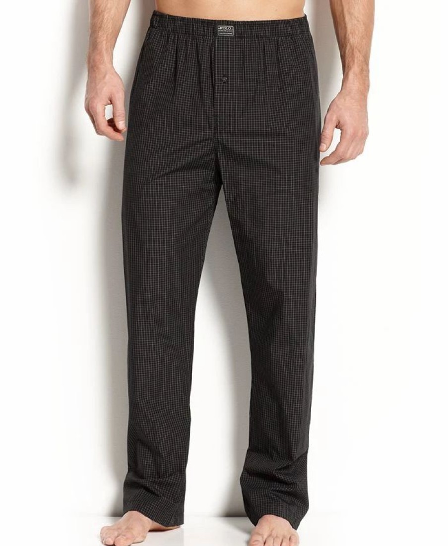 Pajamas & Robes * | Polo Ralph Lauren Men'S Woven Pajama Pants Soho Plaid