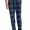 Pajamas & Robes * | Perry Ellis Portfolio Men'S Chevron Plaid Textured Fleece Pajama Pants