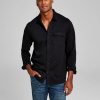 Casual Button-Down Shirts * | And Now This Men'S Classic-Fit Solid Knit Button-Down Shirt