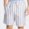 Pajamas & Robes * | Nautica Men'S Cotton Striped Pajama Shorts Bright White