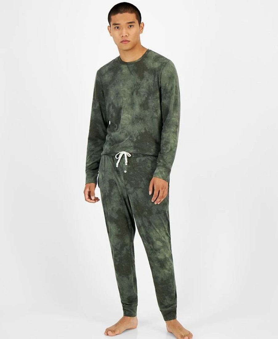 Pajamas & Robes * | Sun + Stone Men'S Scattered Tie-Dyed Joggers, Created For Macy'S Deep Deths