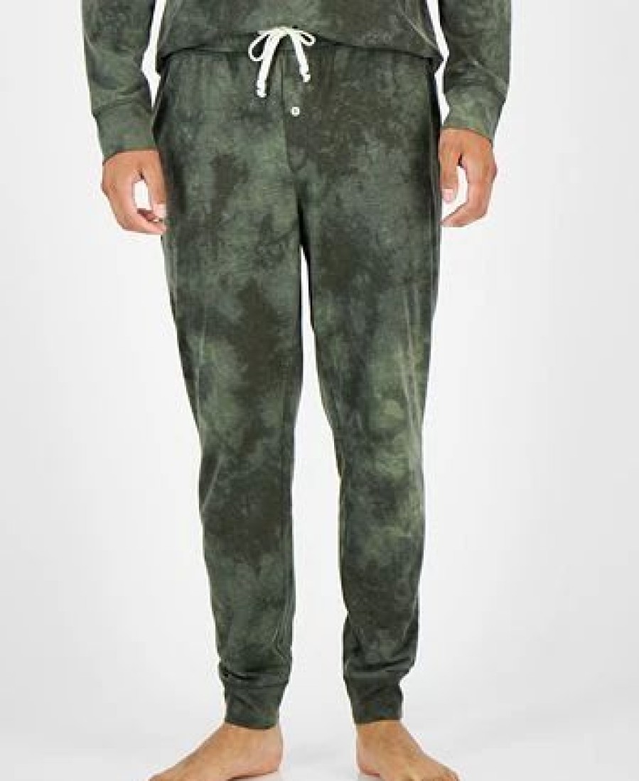 Pajamas & Robes * | Sun + Stone Men'S Scattered Tie-Dyed Joggers, Created For Macy'S Deep Deths