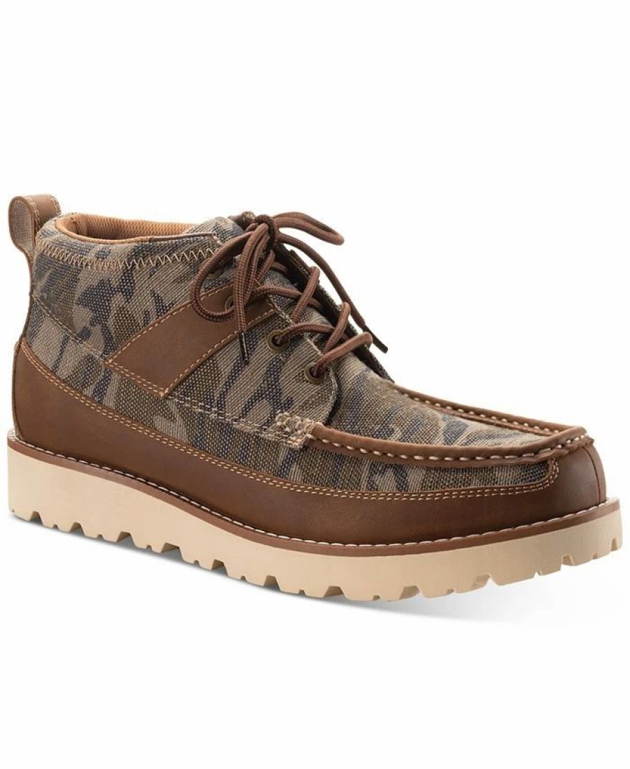 All Men'S Shoes * | Sun + Stone Men'S Kohen Printed Lace-Up Boots, Created For Macy'S