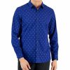 Casual Button-Down Shirts * | Alfani Men'S Crown Medallion Shirt, Created For Macy'S