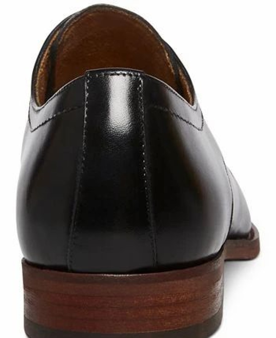 All Men'S Shoes * | Steve Madden 'S Kalico Oxford Dress Shoe Black Leather