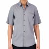 Casual Button-Down Shirts * | Alfani Men'S Short-Sleeve Modern Stretch Dobby Shirt, Created For Macy'S