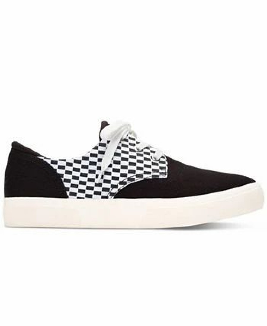 All Men'S Shoes * | Sun + Stone Men'S Kiva Checkered Lace-Up Sneakers, Created For Macy'S Checkerboard