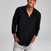 Casual Button-Down Shirts * | And Now This Men'S Solid Long-Sleeve Resort Shirt