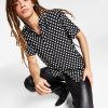 Casual Button-Down Shirts * | Inc International Concepts .N.C. International Concepts Men'S Regular-Fit Diamond Geo-Print Shirt, Created For Macy'S Deep Black