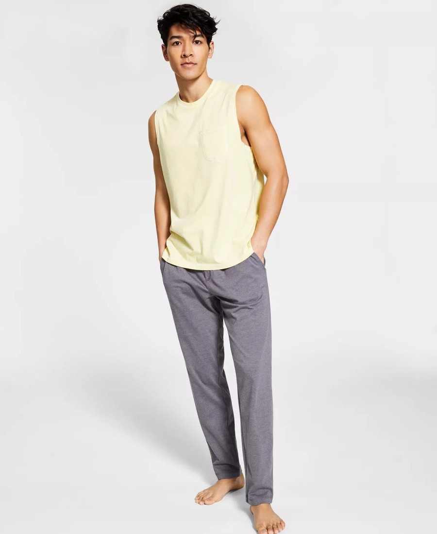 Pajamas & Robes * | Sun + Stone Men'S Sunwashed Knit Pajama Tank & Pant