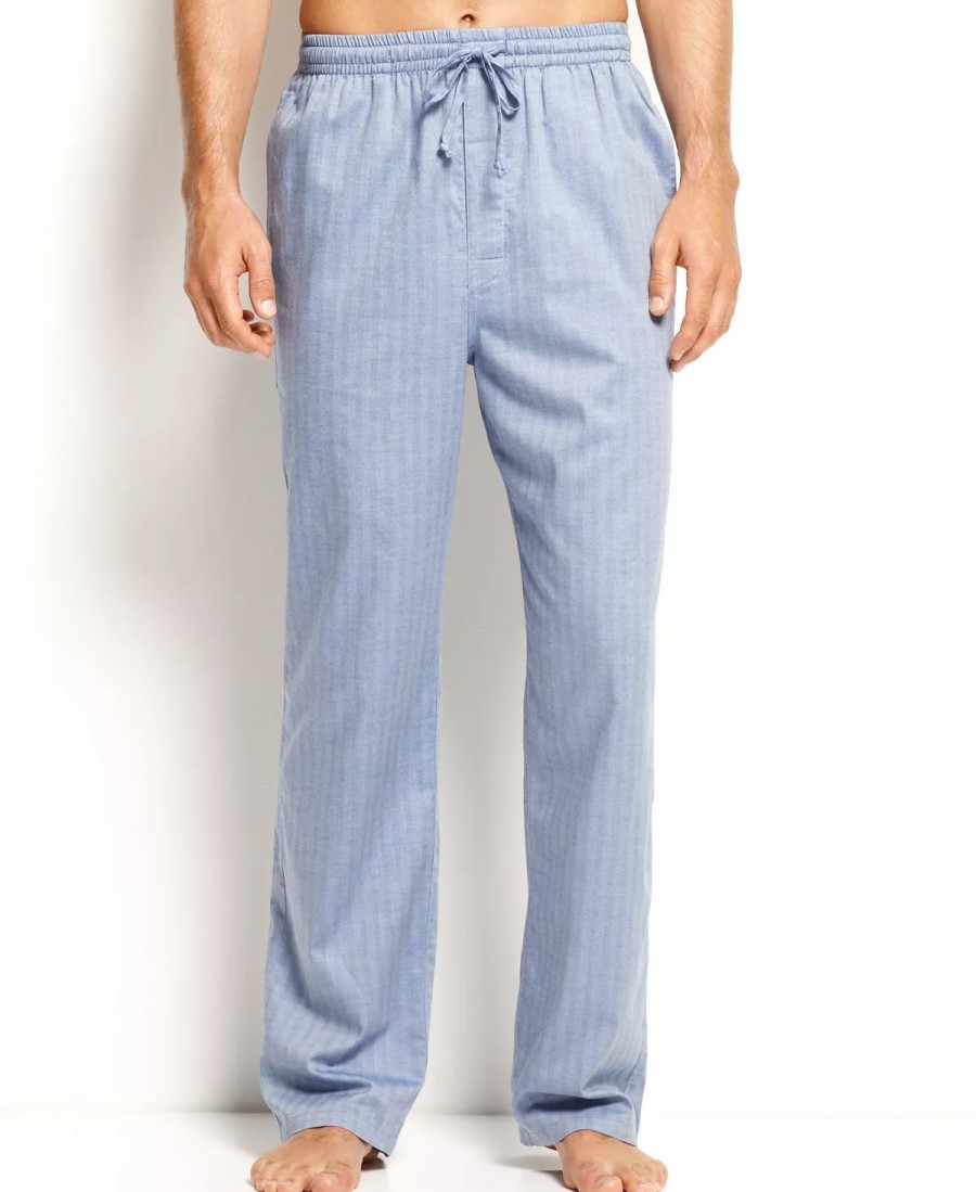 Pajamas & Robes * | Nautica Men'S Anchor Pajama Pants Blue Bone