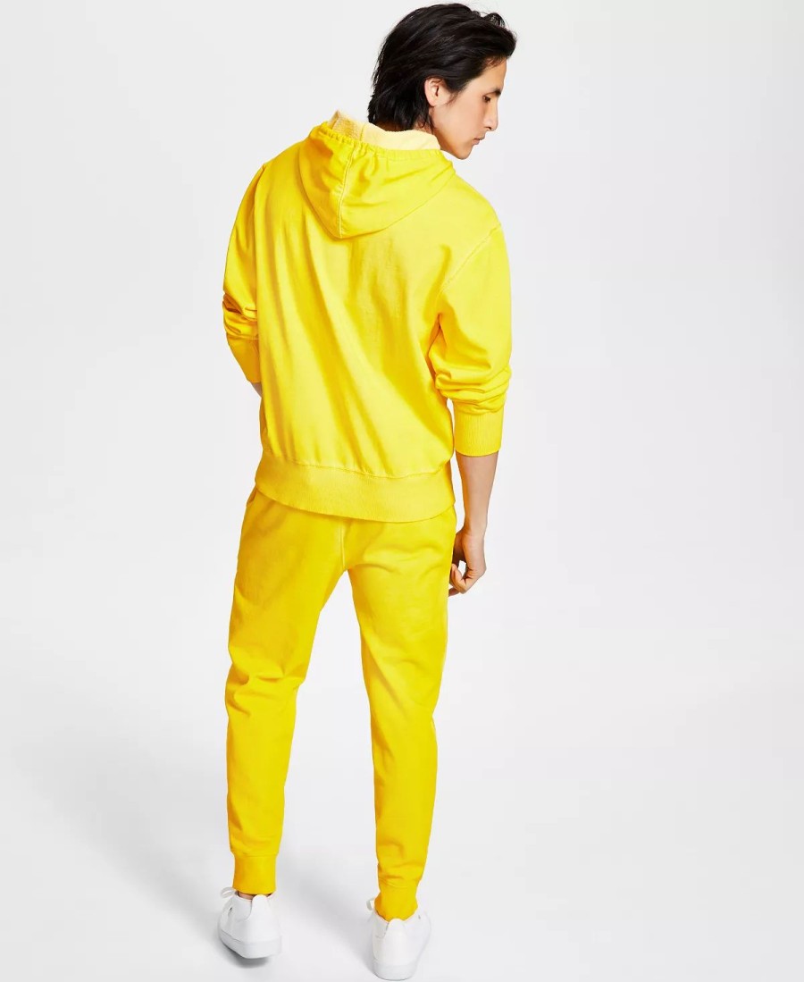 All Men'S Clothing * | Sun + Stone Men'S Garment Dye Fleece Hoodie, Jogger & Short, Created For Macy'S