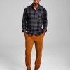 Casual Button-Down Shirts * | And Now This Men'S Heavyweight Plaid Long-Sleeve Button-Up Shirt